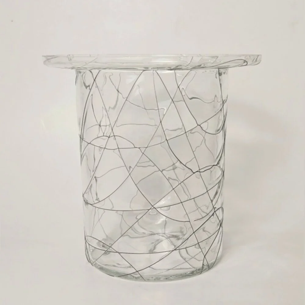Vintage PartyLite Calypso Candle Holder Black Spider Web Design - Picture 2 of 6